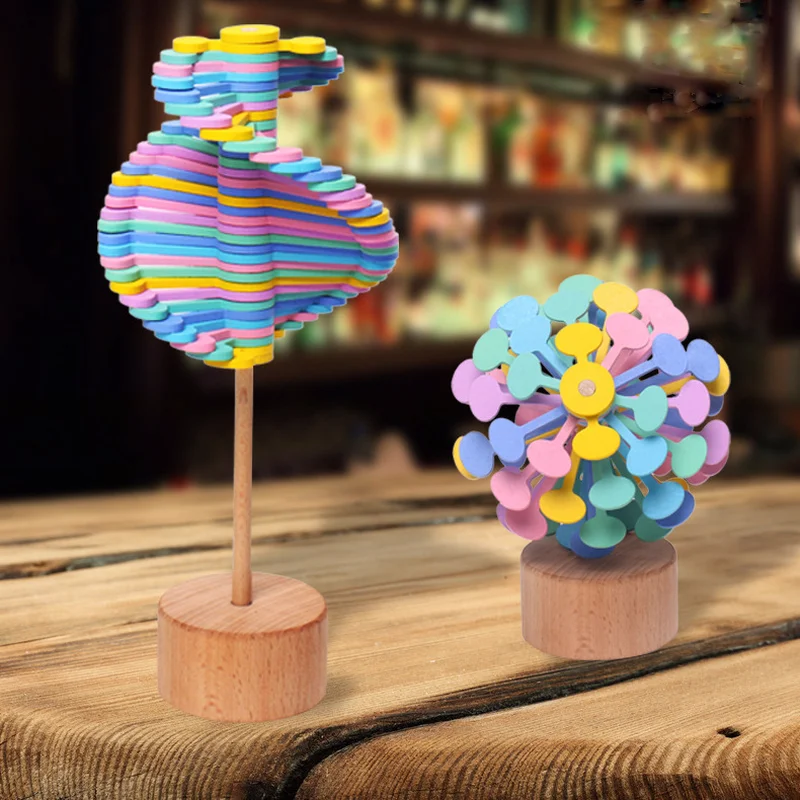 Solid wood rotating lollipops decompression artifacts, gyro Fester series creative pendulum decompression toys
Solid wood rotating lollipops decompression artifacts, gyro Fester series creative pendulum decompression toys