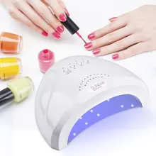 48 w uv led secador de unhas portátil profissional infravermelho sensor temporizador lâmpada do prego inteligente secagem todos os géis unha polonês ferramentas da arte do prego(China)