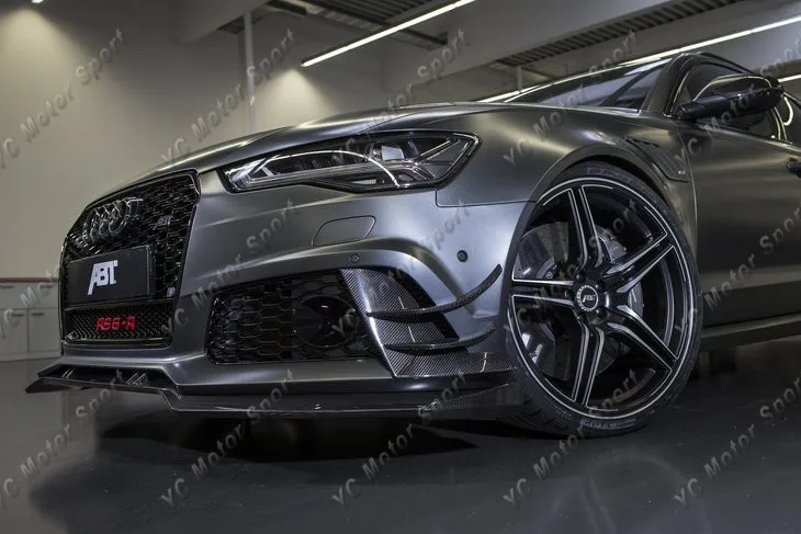 2013-2016 Audi A6 S6 RS6 RS6-Conversion Front Bumper ABT Style Front Lip CF (8)