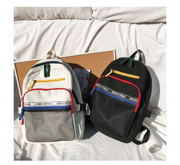 Menghuo 2019 Women Men Canvas Backpacks Large School Bags for Teenager Girls Travel Laptop Backbag Mochila Rucksack Big Capacity_29