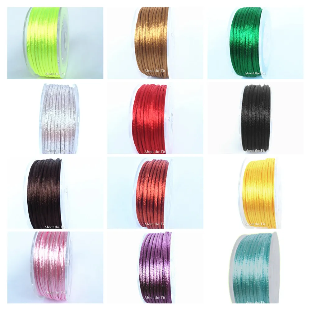 2mm 100% Nylon Cords 8M/Roll Artificial Silk Rayon Beads Jewelry Accessories Bracelet Necklace Making Apparel Handcrafts Threads
2mm 100% Nylon Cords 8M/Roll Artificial Silk Rayon Beads Jewelry Accessories Bracelet Necklace Making Apparel Handcrafts Threads