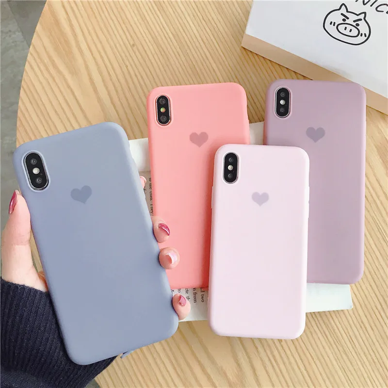 Love Heart Pattern Phone Cases Cover For Iphone 6 6S 7 8 Plus XS Max XR X Soft TPU Silicone Ultra-thin Simple Back Cover
Love Heart Pattern Phone Cases Cover For Iphone 6 6S 7 8 Plus XS Max XR X Soft TPU Silicone Ultra-thin Simple Back Cover