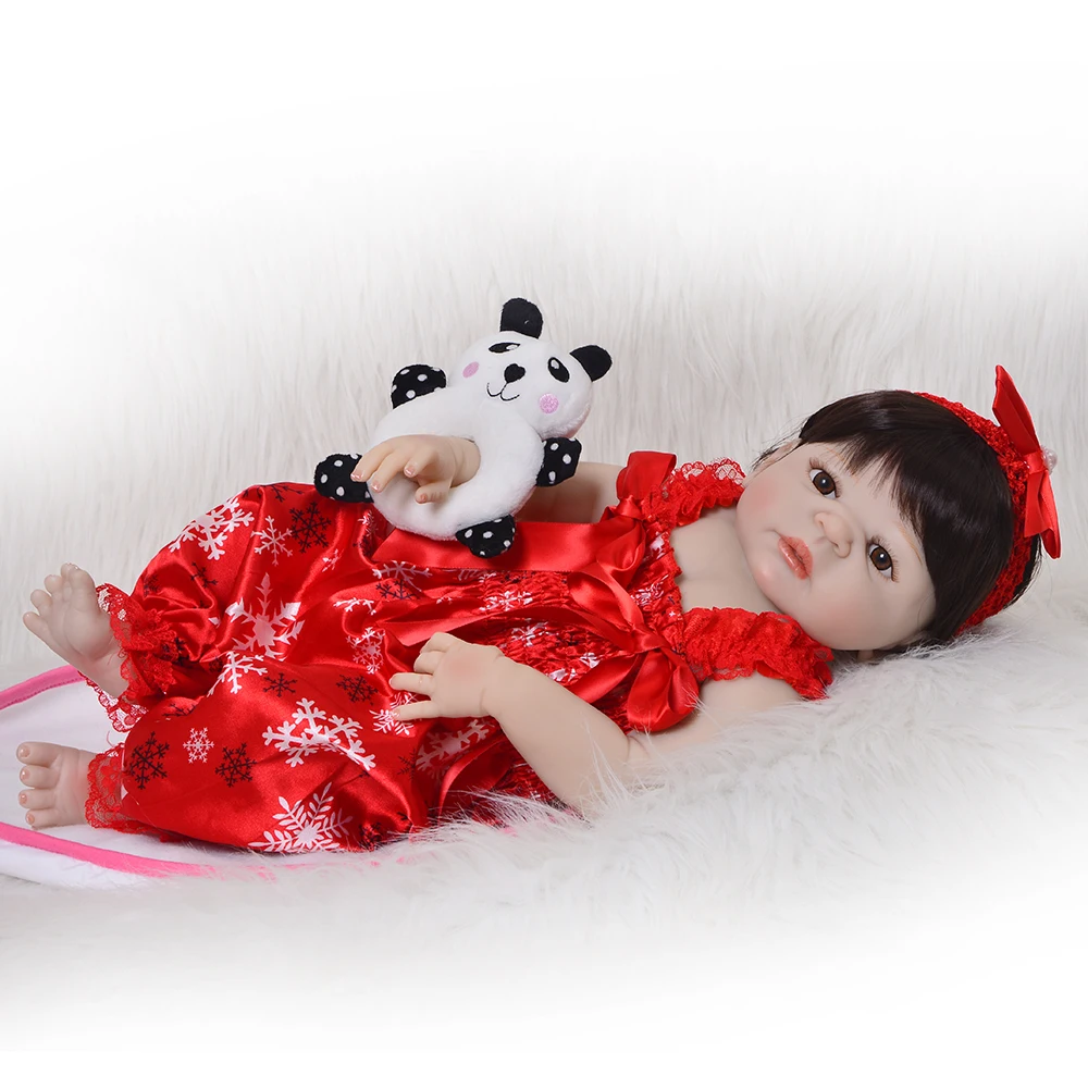 22 inch fashion Reborn Baby Doll Full Body Vinyl Silicone Lifelike Bebe Reborn Babies Princess lol DIY Toys Most popular Bonecas
22 inch fashion Reborn Baby Doll Full Body Vinyl Silicone Lifelike Bebe Reborn Babies Princess lol DIY Toys Most popular Bonecas