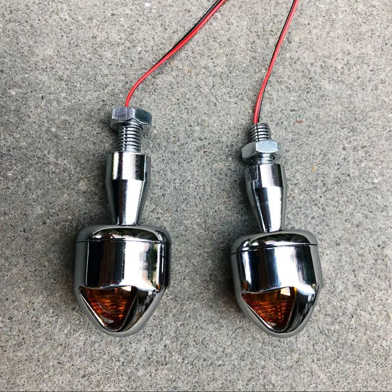Custom Chrome Metal Motorcycle Turn Signal Indicator Amber Blinker Lights Lamps For BMW KTM Harley Honda Yamaha Kawasaki
Custom Chrome Metal Motorcycle Turn Signal Indicator Amber Blinker Lights Lamps For BMW KTM Harley Honda Yamaha Kawasaki