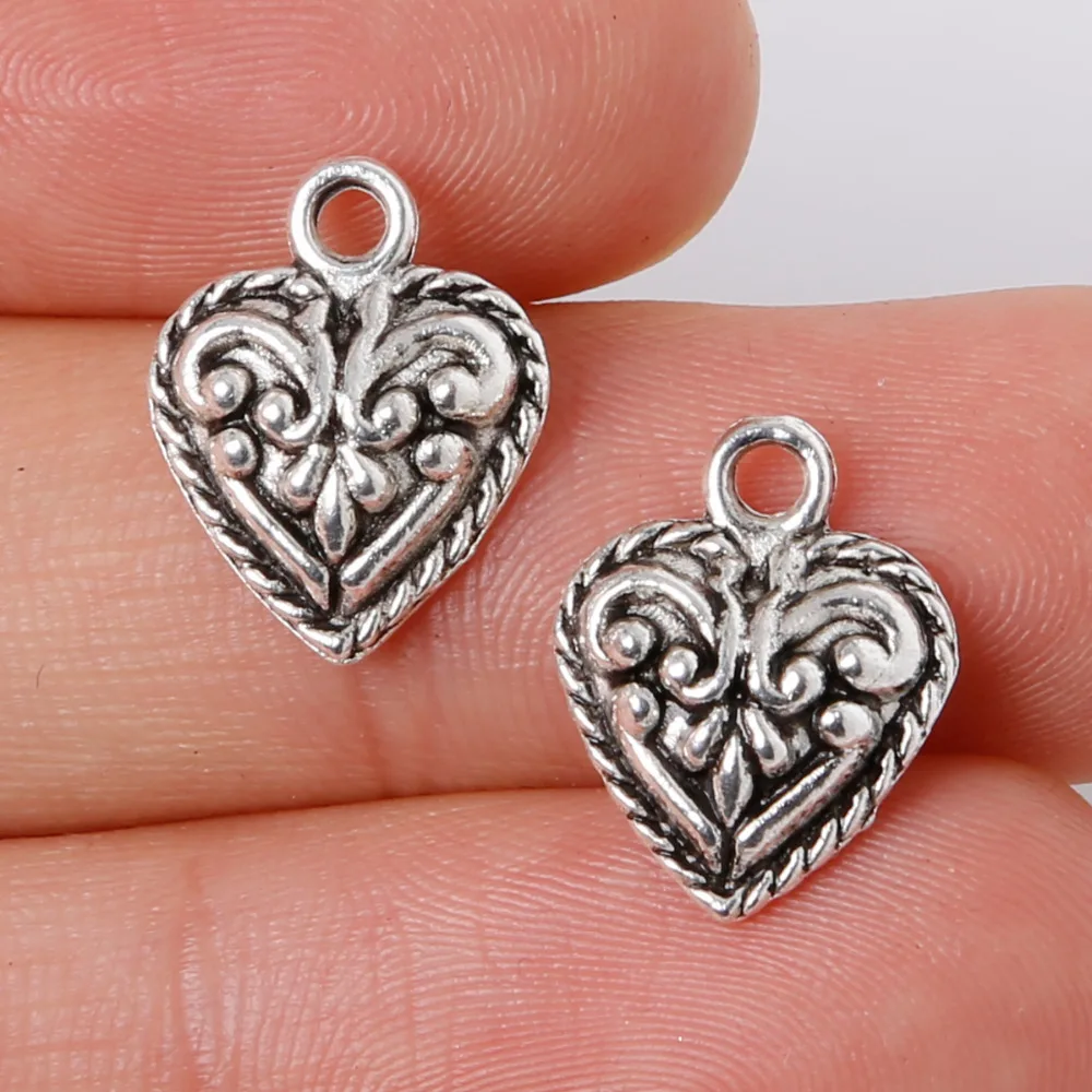 Promotion 14pcs 12x15mm Zinc Alloy Antique Silver Loving Heart Charms Pendant Jewelry Findings for DIY fashion bracelet necklace
Promotion 14pcs 12x15mm Zinc Alloy Antique Silver Loving Heart Charms Pendant Jewelry Findings for DIY fashion bracelet necklace
