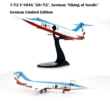 HA1017 1:72 F-104G "26+72", German "Viking of Nordic" German Limited Edition Fighter model Alloy Collection Model
HA1017 1:72 F-104G "26+72", German "Viking of Nordic" German Limited Edition Fighter model Alloy Collection Model
