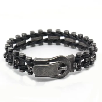 Skull Bracelet 16MM Wide Skull Bracelet Men Leather Jewelry Stainless Steel Gothic Men's Bracelets With Belt Buckle Armband Here
Skull Bracelet 16MM Wide Skull Bracelet Men Leather Jewelry Stainless Steel Gothic Men's Bracelets With Belt Buckle Armband Here