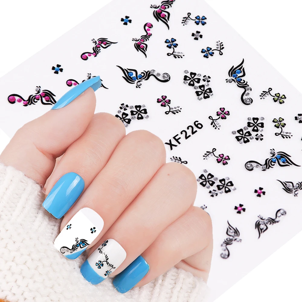 1pcs Floral Design Transfer Nail Art Tips Stickers Decal 3D Flowers With Decoration Stone Charming Adhesive Manicure SAXF218-226
1pcs Floral Design Transfer Nail Art Tips Stickers Decal 3D Flowers With Decoration Stone Charming Adhesive Manicure SAXF218-226