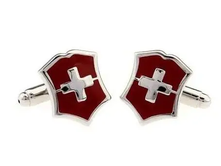 Retro Switzerland Red Cross Cufflinks Alloy Cuff Links Shirt Cuff Buttons Men's Jewelry Accessory Fashion Gift 20pairs/lot
Retro Switzerland Red Cross Cufflinks Alloy Cuff Links Shirt Cuff Buttons Men's Jewelry Accessory Fashion Gift 20pairs/lot