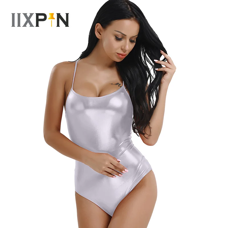 Women Ballet Leotard Bodysuit Patent Leather Ballet Tutu Dance Thong Gymnastics Leotard Shiny Jumpsuit Spaghetti Shoulder Straps
Women Ballet Leotard Bodysuit Patent Leather Ballet Tutu Dance Thong Gymnastics Leotard Shiny Jumpsuit Spaghetti Shoulder Straps