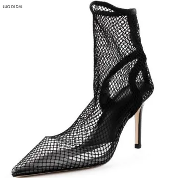 2020 new sexy women ankle boots pvc women black net booties ladies point toe black boots party shoes back strap booties lady
2020 new sexy women ankle boots pvc women black net booties ladies point toe black boots party shoes back strap booties lady