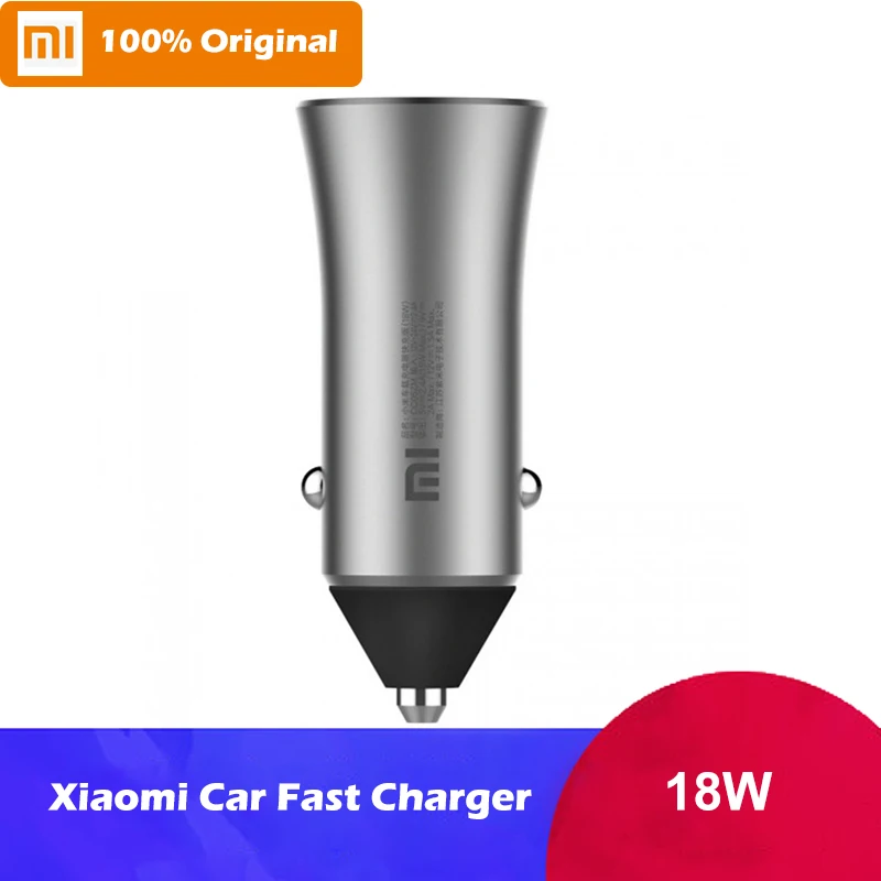 New Version Xiaomi Mi Car Charger Dual USB Quick Charge 5V/2.4A 9V/2A 12V/1.5A Max 18W Fast Charge Edition With LED Light tips
New Version Xiaomi Mi Car Charger Dual USB Quick Charge 5V/2.4A 9V/2A 12V/1.5A Max 18W Fast Charge Edition With LED Light tips