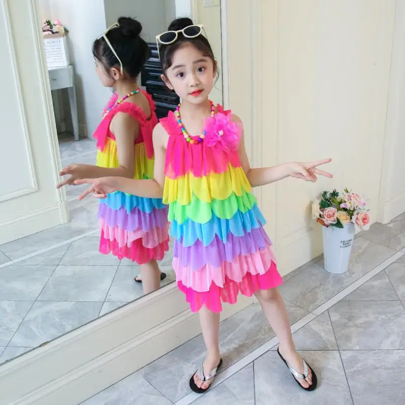 Baby Toddler Sundress Princess Girls Summer Beach Dress Rainbow Vestidos Kids Party Dresses For Girl Costumes Children's Clothes
Baby Toddler Sundress Princess Girls Summer Beach Dress Rainbow Vestidos Kids Party Dresses For Girl Costumes Children's Clothes