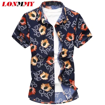 LONMMY 5XL 6XL Floral shirt men camisa social masculina Flower mens shirts dress Short-sleeved blouses Casual New 2018 Summer
LONMMY 5XL 6XL Floral shirt men camisa social masculina Flower mens shirts dress Short-sleeved blouses Casual New 2018 Summer
