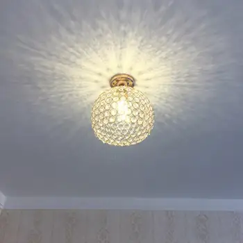 E27 Creative crystal minimalist ceiling light Simple ceiling lamp bedroom Simple european iron lamp
E27 Creative crystal minimalist ceiling light Simple ceiling lamp bedroom Simple european iron lamp