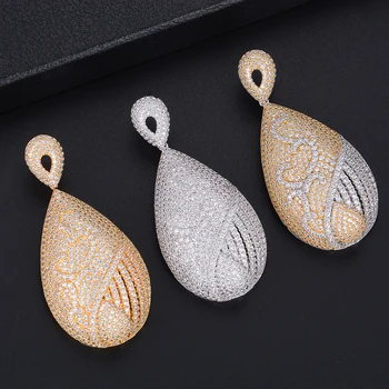 missvikki Chic Waterdrop Pendant With Full Cubic Zirconia Earrings for Bridle Wedding Engagement Accessories High Quality
missvikki Chic Waterdrop Pendant With Full Cubic Zirconia Earrings for Bridle Wedding Engagement Accessories High Quality