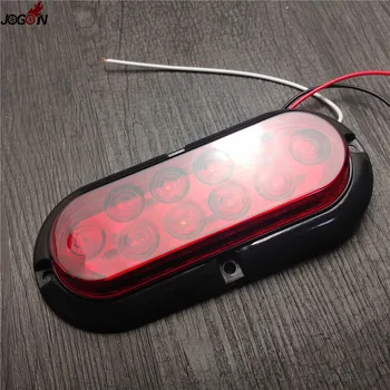 Red 12V / 24V Oval 6" LED Stop Brake Turn Signal Tail Side Marker Light Lamp Sealed Surface Mount For Truck Trailer Pickup Vans
Red 12V / 24V Oval 6" LED Stop Brake Turn Signal Tail Side Marker Light Lamp Sealed Surface Mount For Truck Trailer Pickup Vans