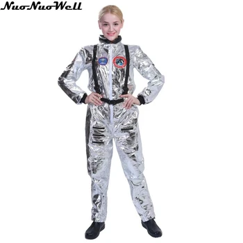 New Silver Space Suit For Women Adult Plus Size Astronaut Costume Pilot Costumes Halloween Costume One Piece Jumpsuit 
New Silver Space Suit For Women Adult Plus Size Astronaut Costume Pilot Costumes Halloween Costume One Piece Jumpsuit
