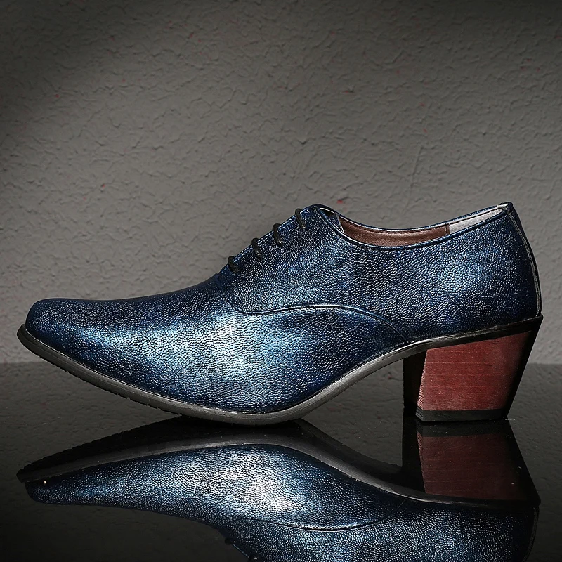 mixed colors blue men patent leather shoes italian height increasing wedding evening male footwear man unique dress oxford shoes (26)