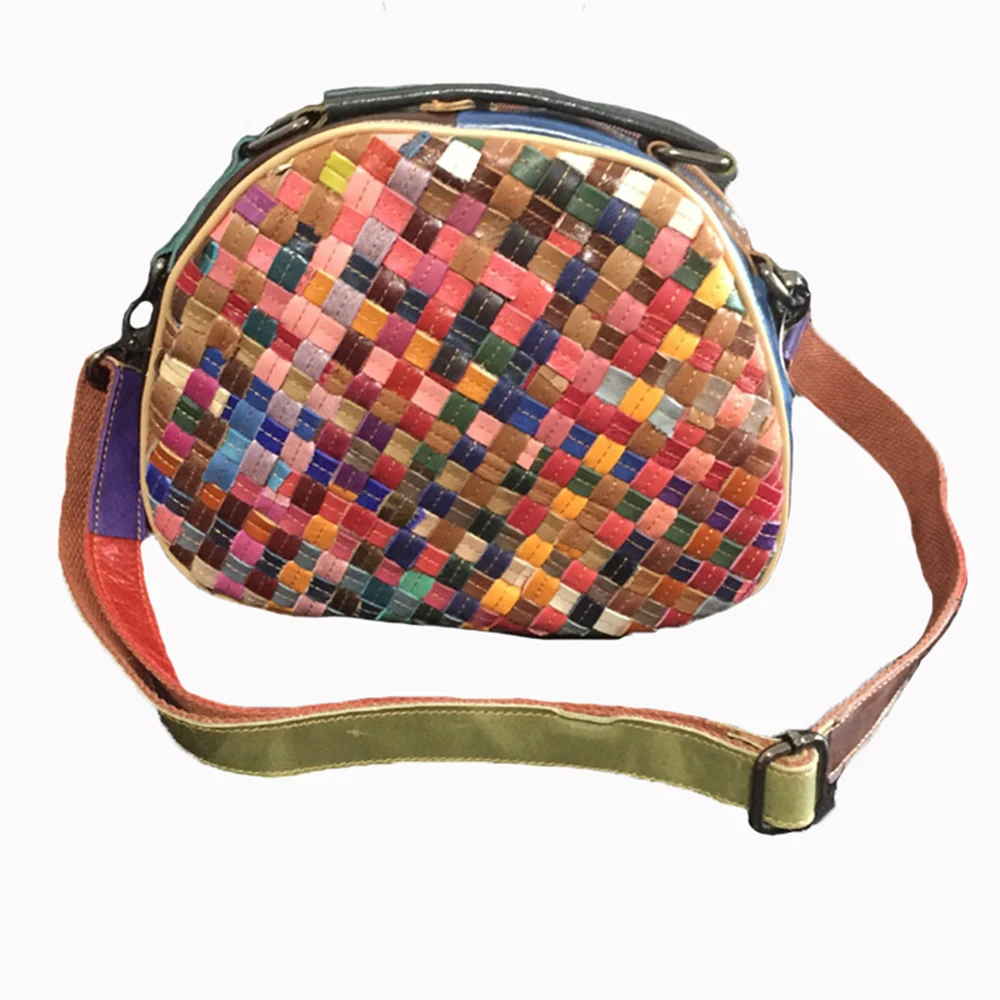 Caerlif Новинка 2017 crossbody сумки для женщин натуральная кожа сумка Объединившись ткань