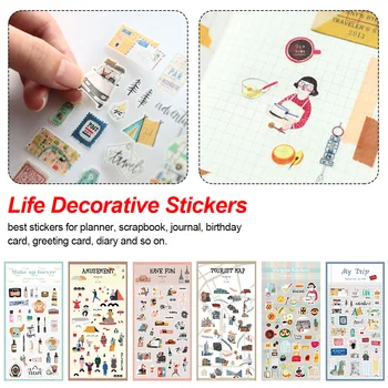 Multi Styles Decorative Stickers Book DIY Stick Label Diary Stationery Album Stickers School Supplies
Multi Styles Decorative Stickers Book DIY Stick Label Diary Stationery Album Stickers School Supplies