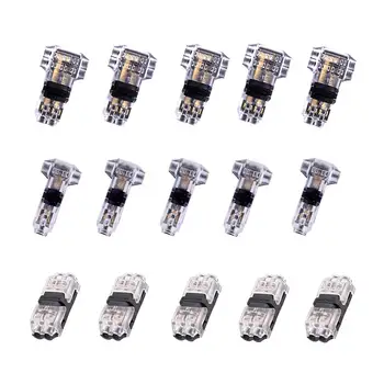 Wire Connectors Set - Pack of 15 Low Voltage Solderless Wire Connectors with No Wire-stripping Required for Mid-span Branching
Wire Connectors Set - Pack of 15 Low Voltage Solderless Wire Connectors with No Wire-stripping Required for Mid-span Branching