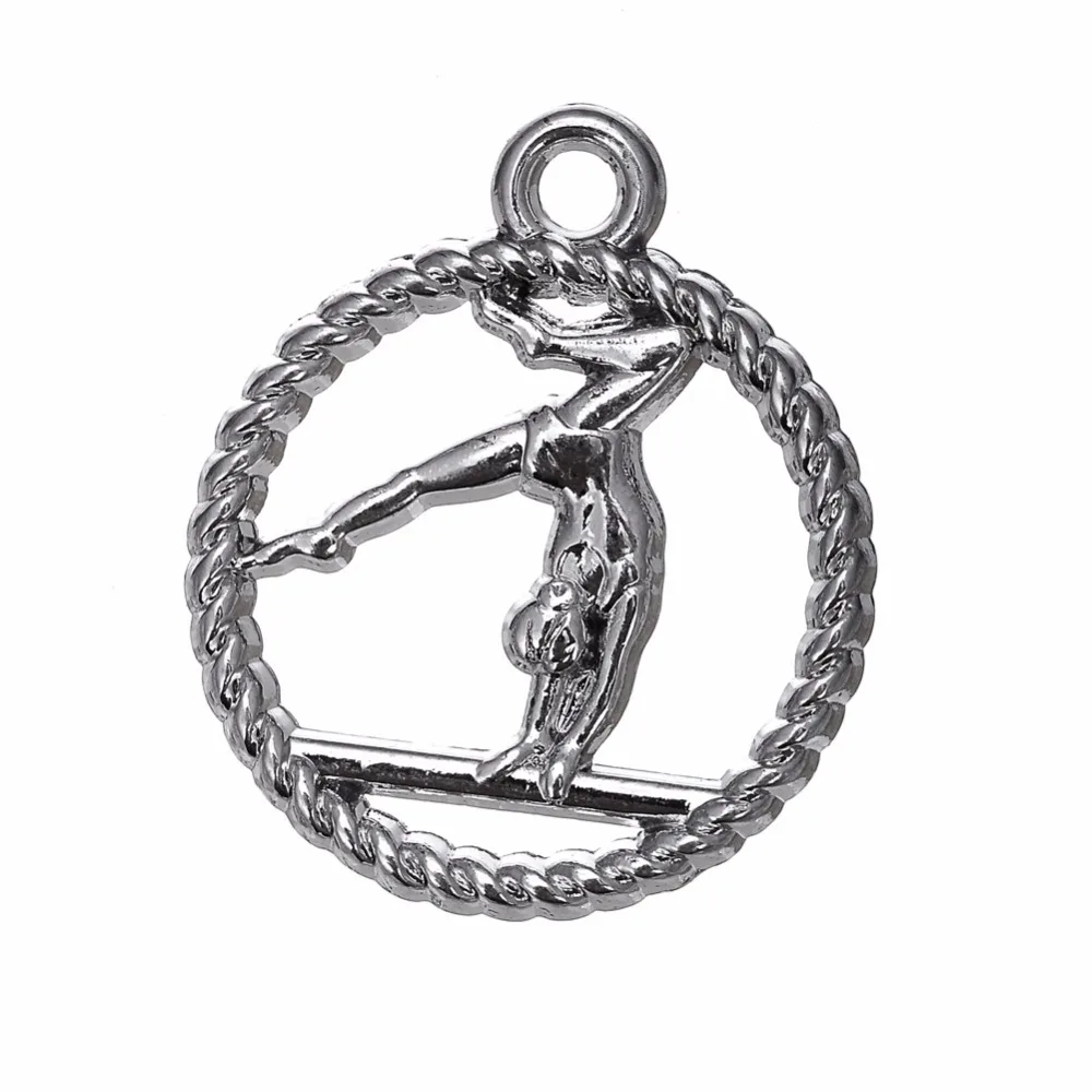 10PCS Tibetan Silver Sport Horizontal Bar Gymnastics Charm Dangle Jewelry Alloy Jewelry Accessories DIY
10PCS Tibetan Silver Sport Horizontal Bar Gymnastics Charm Dangle Jewelry Alloy Jewelry Accessories DIY