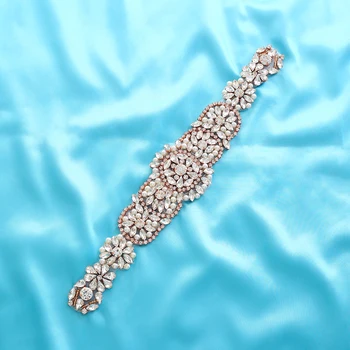 Silver Wedding Dresses Bridal Belt Gold Rhinestone Flat back DIY Iron On Applique Wholesale Crystal Beaded Accessories S122
Silver Wedding Dresses Bridal Belt Gold Rhinestone Flat back DIY Iron On Applique Wholesale Crystal Beaded Accessories S122