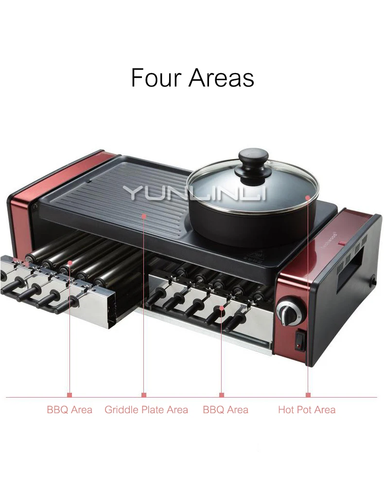 Description Picture 6 of itemHousehold Electric Barbecue Machine Multifunctional Korean Style Smokeless BBQ Grill Hot Pot & BBQ Integrated Machine