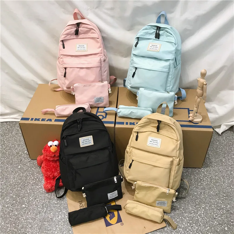 Nylon Backpack Women Backpack Solid Color Backbag Mochilas Female Shoulder Bag For Teenage Girl School Bag Bagpack Rucksack
Nylon Backpack Women Backpack Solid Color Backbag Mochilas Female Shoulder Bag For Teenage Girl School Bag Bagpack Rucksack