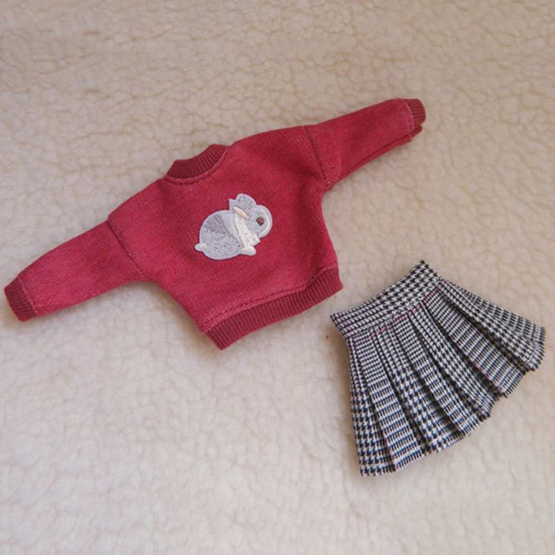 2PCS/Set Doll's Blyth Clothing Rabbit Long-Sleeve Sweater+ Pleated Skirt for Azone,Pullip,Blyth dress for 1/6 Doll Accessories
2PCS/Set Doll's Blyth Clothing Rabbit Long-Sleeve Sweater+ Pleated Skirt for Azone,Pullip,Blyth dress for 1/6 Doll Accessories
