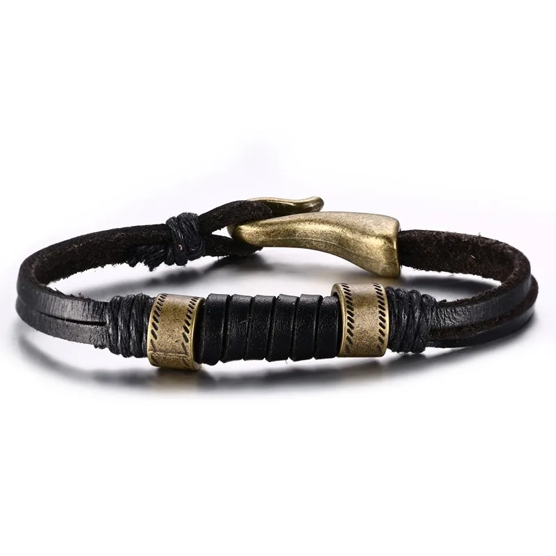 Genuine Leather Men Bracelets Vintage Simple Bangles Black Wrist Bands Charm for Male Couple Fashion Jewelry Accessories Gift
Genuine Leather Men Bracelets Vintage Simple Bangles Black Wrist Bands Charm for Male Couple Fashion Jewelry Accessories Gift