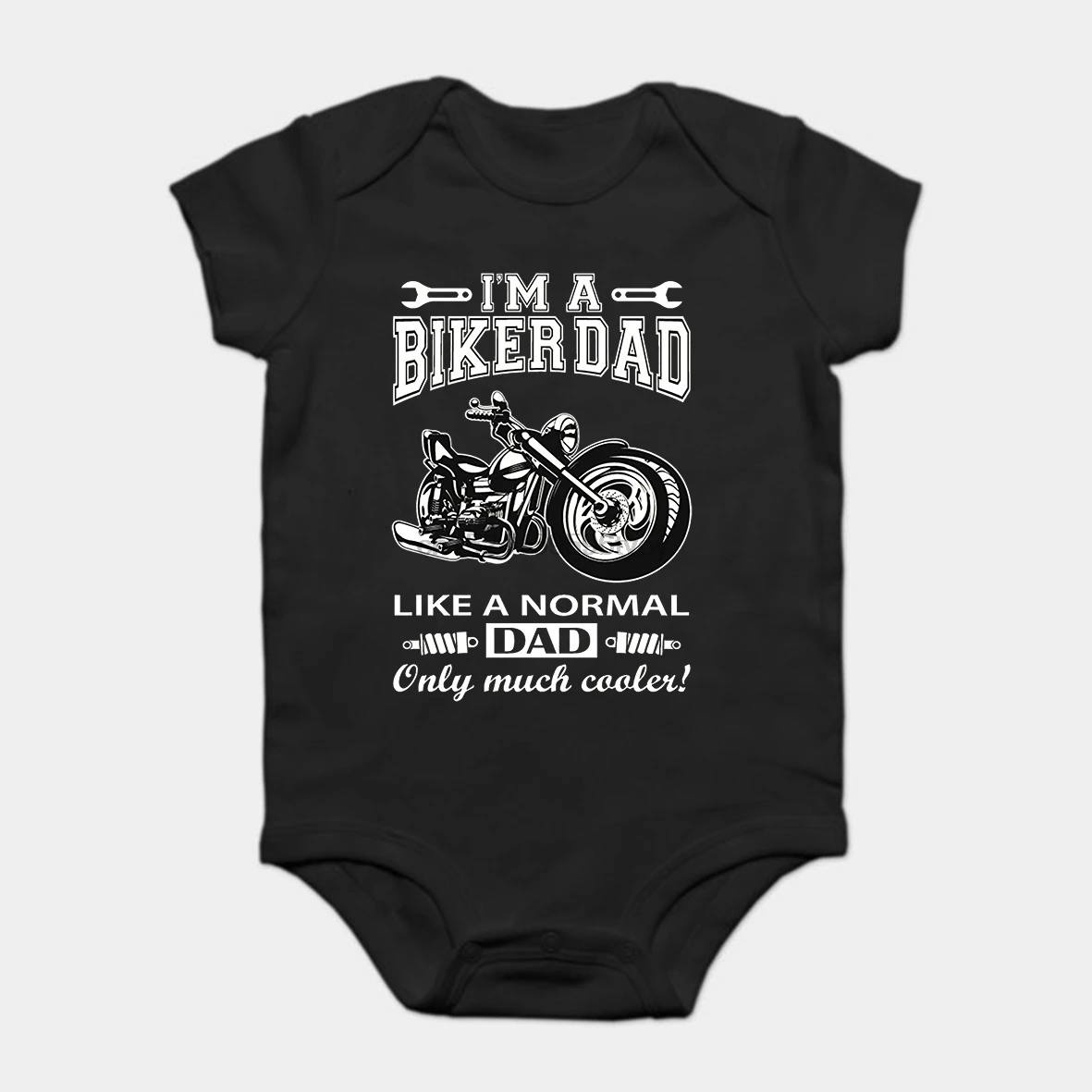 Baby Onesie Baby Bodysuits kid t shirt Funny white Black tee I'm A Biker Dad Like A Normal Dad Only Much Cooler Funny
Baby Onesie Baby Bodysuits kid t shirt Funny white Black tee I'm A Biker Dad Like A Normal Dad Only Much Cooler Funny