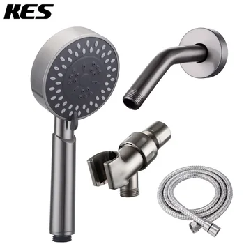 KES DP309-2 Bathroom Lavatory Three Function Handheld Shower Head with Extra Long Hose and Shower Arm Mount, Brushed Nickel
KES DP309-2 Bathroom Lavatory Three Function Handheld Shower Head with Extra Long Hose and Shower Arm Mount, Brushed Nickel