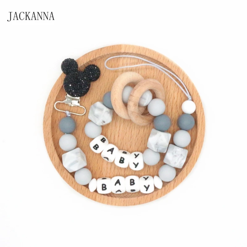 Custom Name Mouse Head Baby Pacifier Clips Set, Baby Dummy Clips & Rattle Ring Set, Newborn Baby Shower Gifts BPA Free
Custom Name Mouse Head Baby Pacifier Clips Set, Baby Dummy Clips & Rattle Ring Set, Newborn Baby Shower Gifts BPA Free