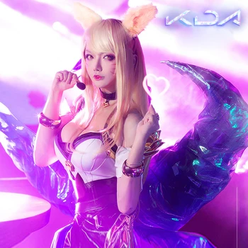 2018 LOL KDA Ahri Cosplay Costume K/DA Cosplay Pu Sexy Costume Game Ahri Outfit Fullset LOL KDA Group Women Costume Christmas
2018 LOL KDA Ahri Cosplay Costume K/DA Cosplay Pu Sexy Costume Game Ahri Outfit Fullset LOL KDA Group Women Costume Christmas