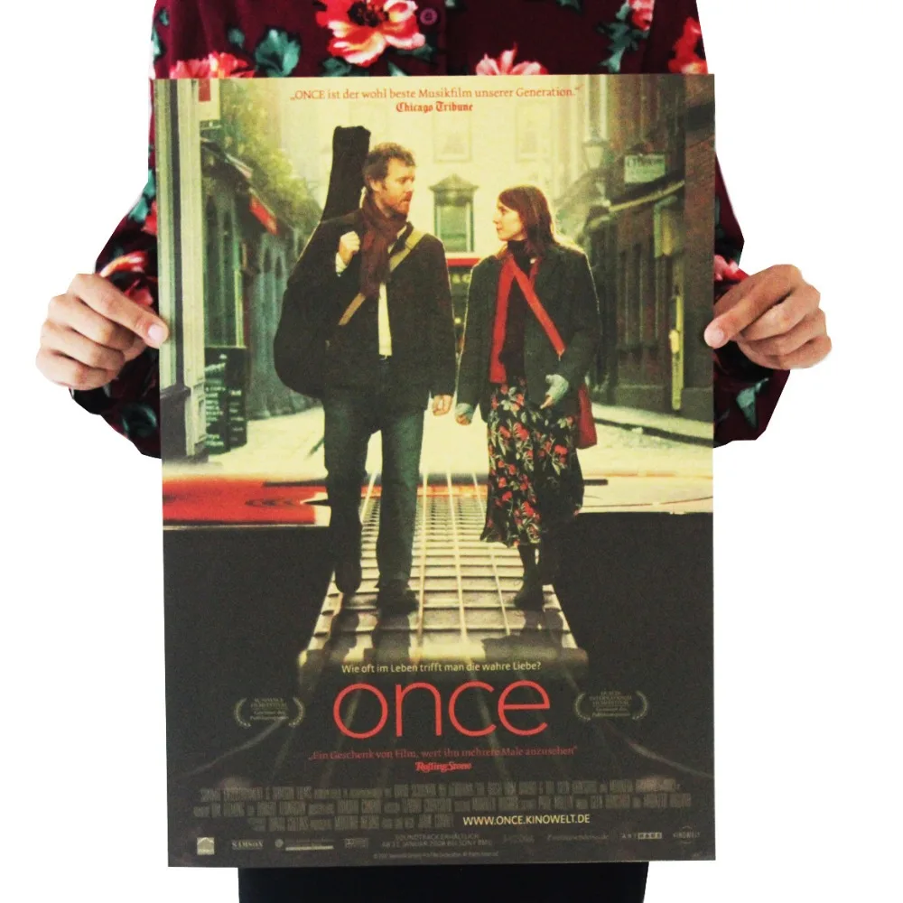 Once /Glen Hansard music /classic movie film poster/kraft paper/bar poster/Retro Poster/decorative painting 51x35.5cm
Once /Glen Hansard music /classic movie film poster/kraft paper/bar poster/Retro Poster/decorative painting 51x35.5cm