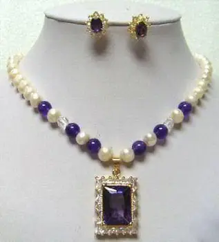 7-8MM FW pearl jade pendant necklace earring set > plated watch wholesale Quartz stone CZ crystal
7-8MM FW pearl jade pendant necklace earring set > plated watch wholesale Quartz stone CZ crystal