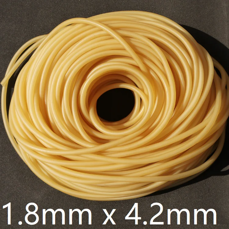 Nature Latex Rubber Hoses ID 1.8mm x 4.2mm OD Flexible High Resilient Elastic Medical Soft Tube Slingshot Catapult Sport Band
Nature Latex Rubber Hoses ID 1.8mm x 4.2mm OD Flexible High Resilient Elastic Medical Soft Tube Slingshot Catapult Sport Band