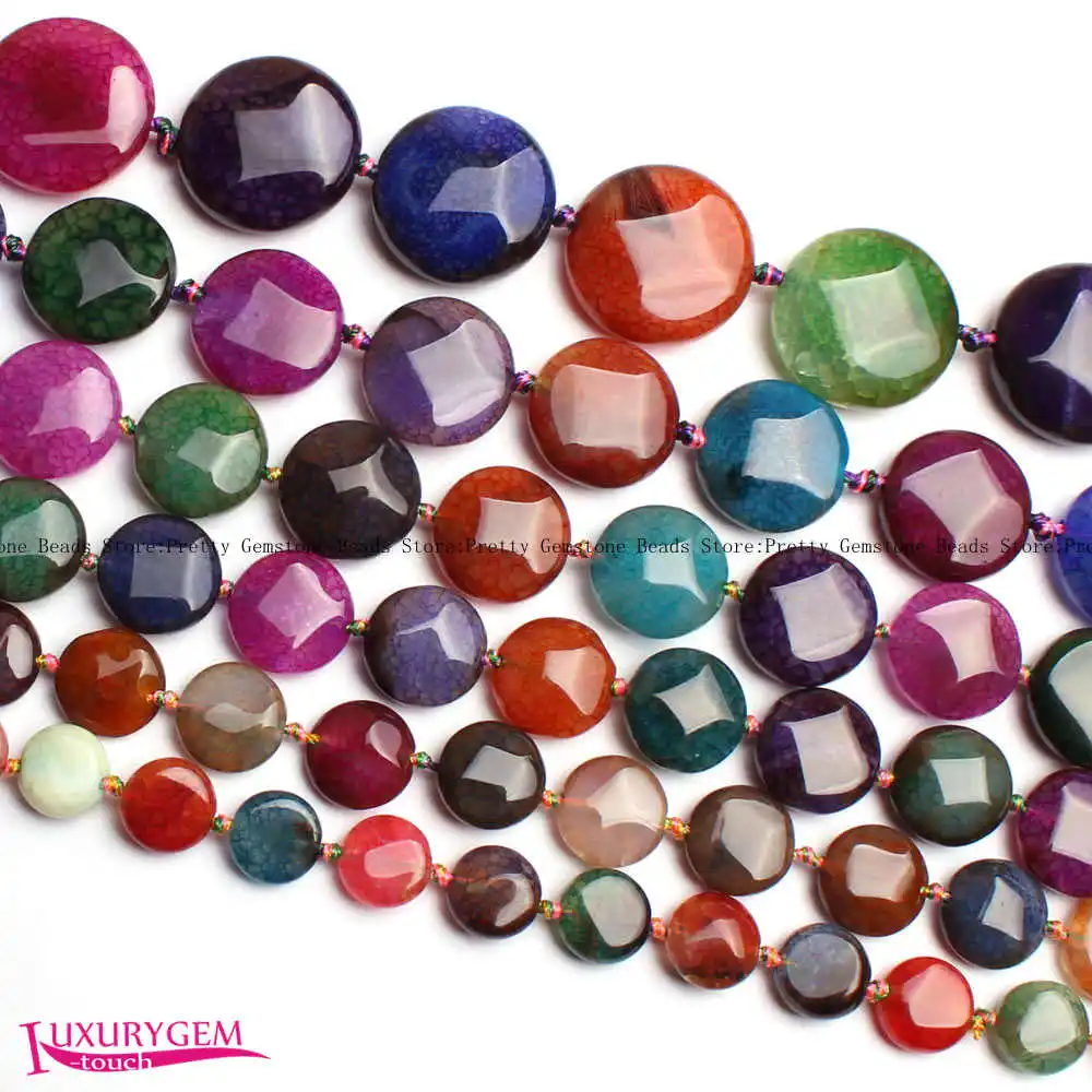 Free Shipping 12-25mm Faceted Cracked Multicolor Natural Agates Stone Coin Shape DIY Gems Loose Beads Strand 40cm wj341
Free Shipping 12-25mm Faceted Cracked Multicolor Natural Agates Stone Coin Shape DIY Gems Loose Beads Strand 40cm wj341