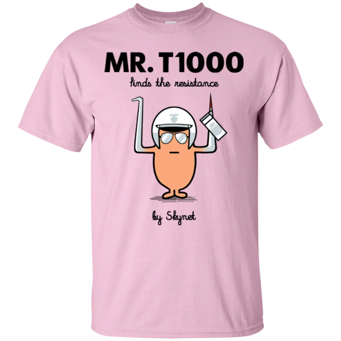 Новый PHIKINGPrinted Для мужчин футболка хлопковая Футболка Mr T1000 О образным вырезом с