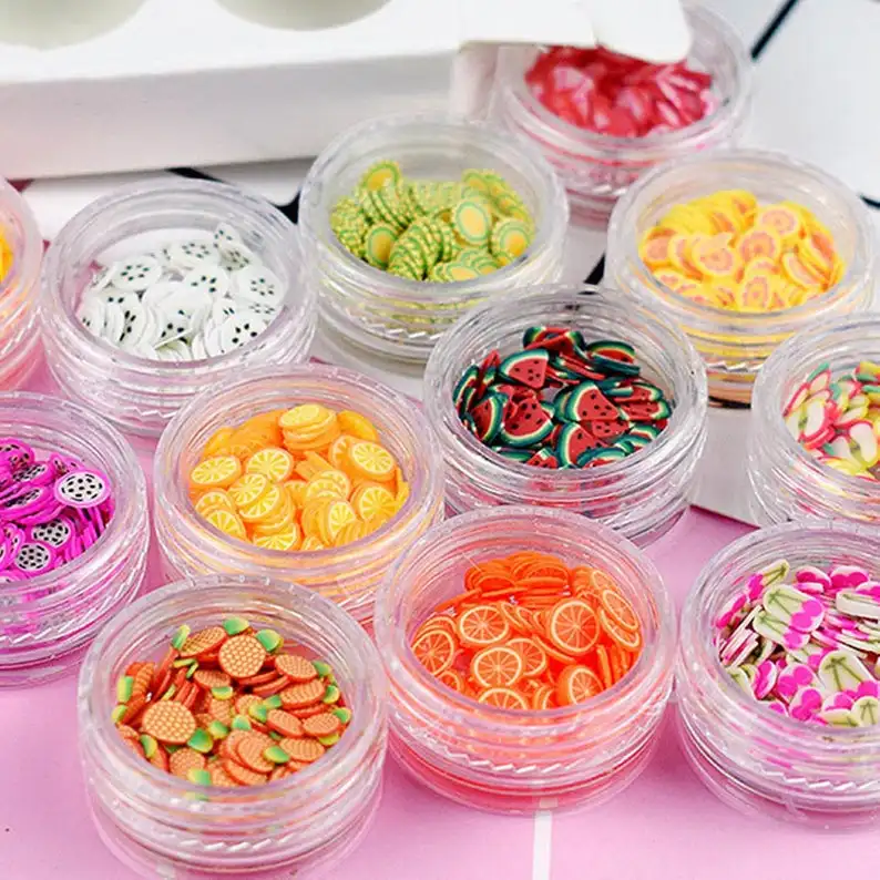 12 Type/Set Fruit Slices Filler for Nail Art 3D Fruit Flowers Tiny Fimo Slices Polymer Clay DIY Make Up Beauty Nail Sticker,JJ87
12 Type/Set Fruit Slices Filler for Nail Art 3D Fruit Flowers Tiny Fimo Slices Polymer Clay DIY Make Up Beauty Nail Sticker,JJ87