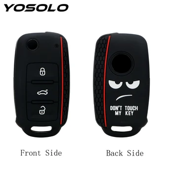 YOSOLO Car Key Protector Car Key Case Shell Replacement For Volkswagen For VW Polo Bora Tiguan Silicone 3 Buttons Key Bag Cover 
YOSOLO Car Key Protector Car Key Case Shell Replacement For Volkswagen For VW Polo Bora Tiguan Silicone 3 Buttons Key Bag Cover