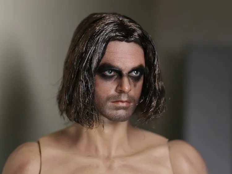 1/6 scale figure accessories Winter Soldier Dark circles Bucky Barne Head Sculpt for 12in action figure doll.not include body
1/6 scale figure accessories Winter Soldier Dark circles Bucky Barne Head Sculpt for 12in action figure doll.not include body
