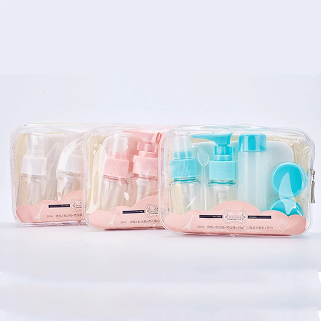 Emulsion bottled set 7pcs/set portable travel cosmetics empty bottle spray lotion bottle squeeze bottle wash face
Emulsion bottled set 7pcs/set portable travel cosmetics empty bottle spray lotion bottle squeeze bottle wash face