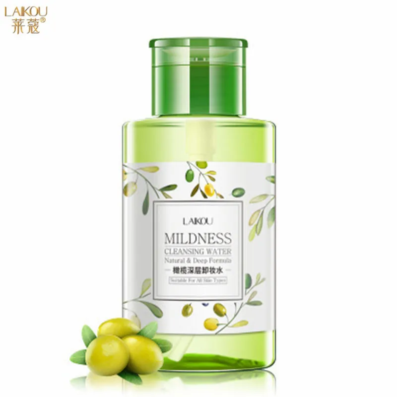 LAIKOU 300ml Olive Oil Remover Water Deep Clean Quick Remover Shrinking Pores Mild Not Stimulating Discharge Make Up Liquid
LAIKOU 300ml Olive Oil Remover Water Deep Clean Quick Remover Shrinking Pores Mild Not Stimulating Discharge Make Up Liquid