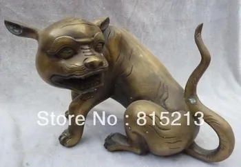 wang 000204 Chinese Bronze handwork carved eximous feral lifelike tiger wild animals Statue
wang 000204 Chinese Bronze handwork carved eximous feral lifelike tiger wild animals Statue