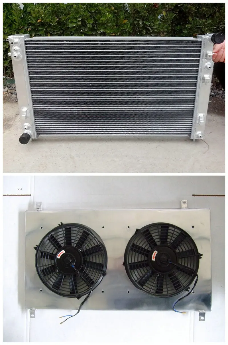 Aluminum universal radiator+Shroud+Fans for Holden VT VX VU HSV Commodore V8 GEN3 LS1 5.7 brand new
Aluminum universal radiator+Shroud+Fans for Holden VT VX VU HSV Commodore V8 GEN3 LS1 5.7 brand new