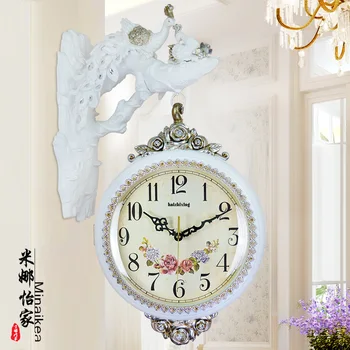 Large Sitting Peacock Wall Clock Modern Design Double-sided Clock Personality Wall Watch Mechanism Hanging Relogio Parede WZH609
Large Sitting Peacock Wall Clock Modern Design Double-sided Clock Personality Wall Watch Mechanism Hanging Relogio Parede WZH609