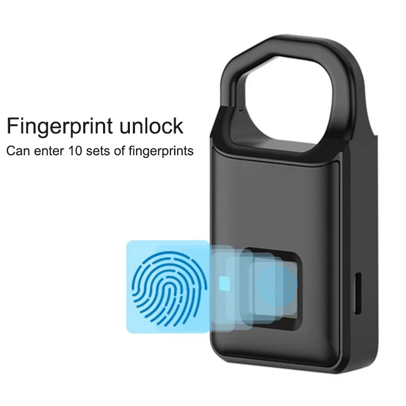 Fingerprint Padlock Quick Access Portable Smart Security Keyless Door Bag Lock USB Charging Anti-theft Electronic Padlock
Fingerprint Padlock Quick Access Portable Smart Security Keyless Door Bag Lock USB Charging Anti-theft Electronic Padlock